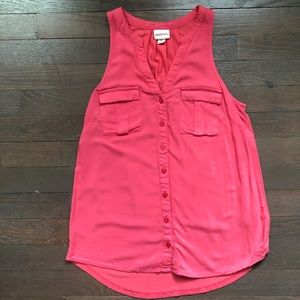Merona coral sleeveless top size xs